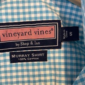 Vineyard Vines Light Blue Gingham Men's Shirt